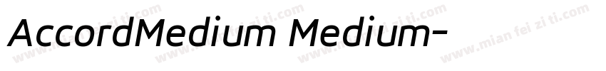 AccordMedium Medium字体转换